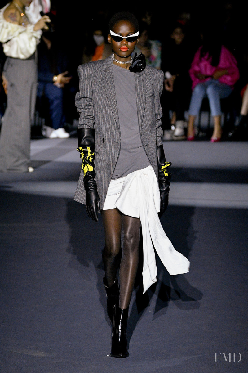 Caren Jepkemei featured in  the Philosophy di Lorenzo Serafini fashion show for Autumn/Winter 2022