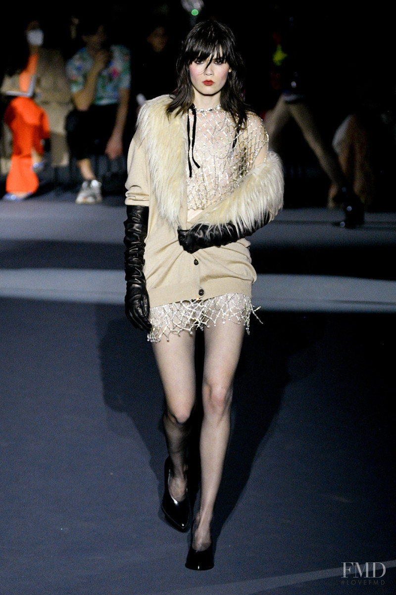 Julie Topsy featured in  the Philosophy di Lorenzo Serafini fashion show for Autumn/Winter 2022