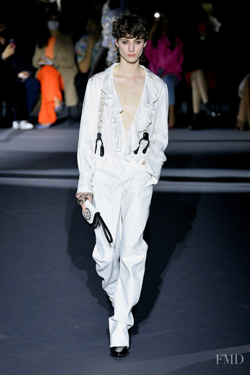 Bo Gebruers featured in  the Philosophy di Lorenzo Serafini fashion show for Autumn/Winter 2022