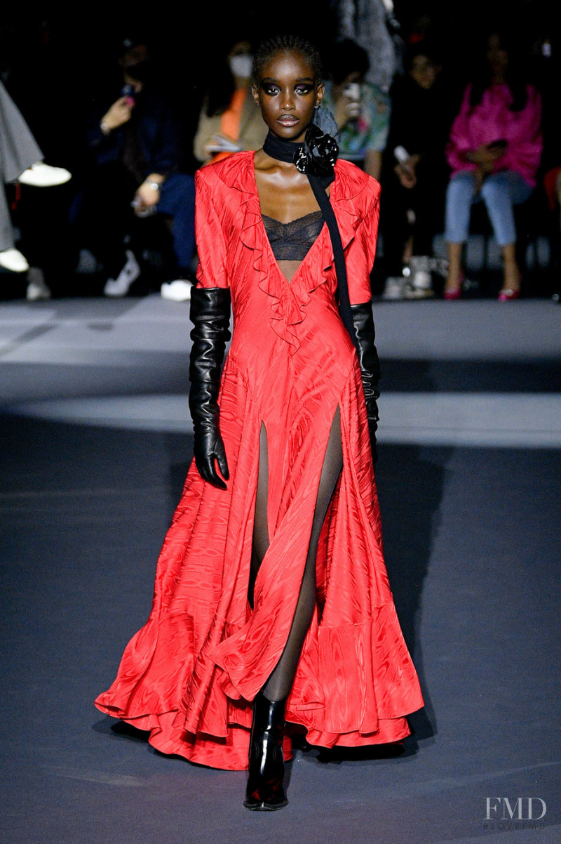 Maty Fall Diba featured in  the Philosophy di Lorenzo Serafini fashion show for Autumn/Winter 2022