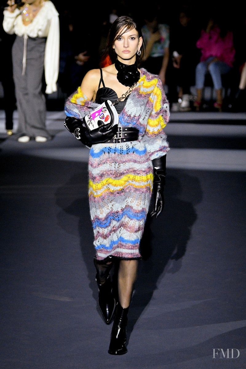 Chai Maximus featured in  the Philosophy di Lorenzo Serafini fashion show for Autumn/Winter 2022