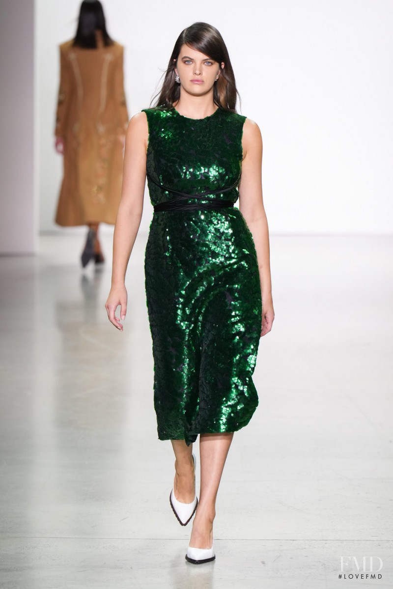 Abbey Ries featured in  the Prabal Gurung fashion show for Autumn/Winter 2022
