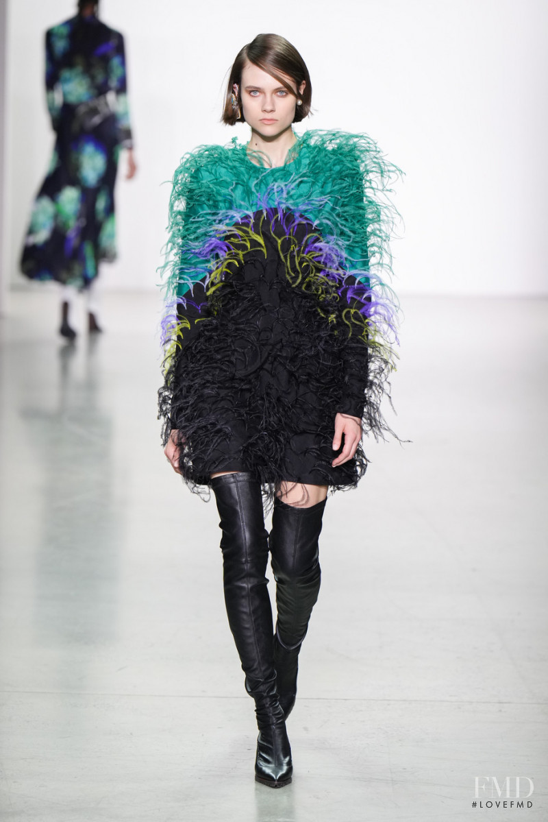 Kate McNamara featured in  the Prabal Gurung fashion show for Autumn/Winter 2022
