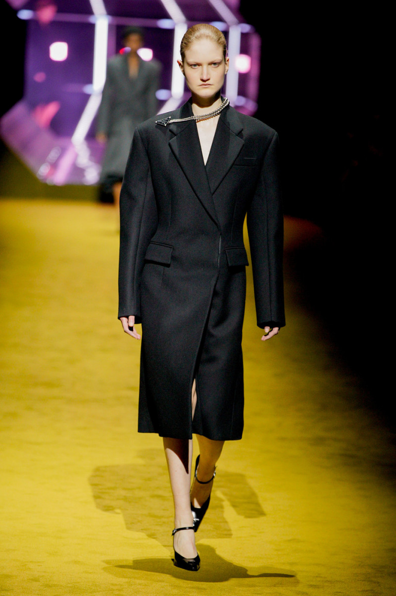Nikita Vonk featured in  the Prada fashion show for Autumn/Winter 2022