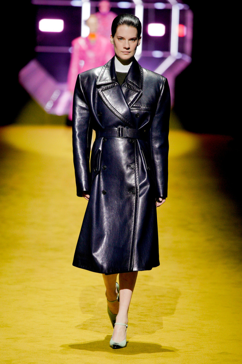 Querelle Jansen featured in  the Prada fashion show for Autumn/Winter 2022