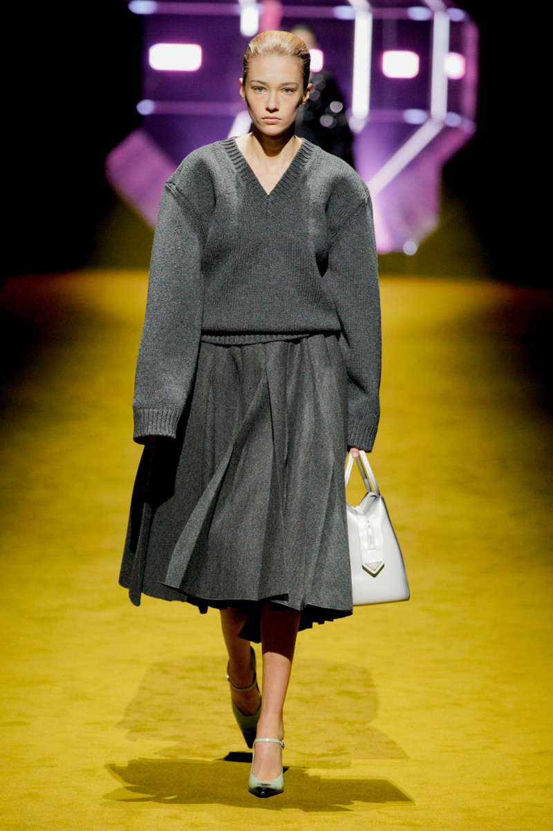 Ella Rattigan featured in  the Prada fashion show for Autumn/Winter 2022