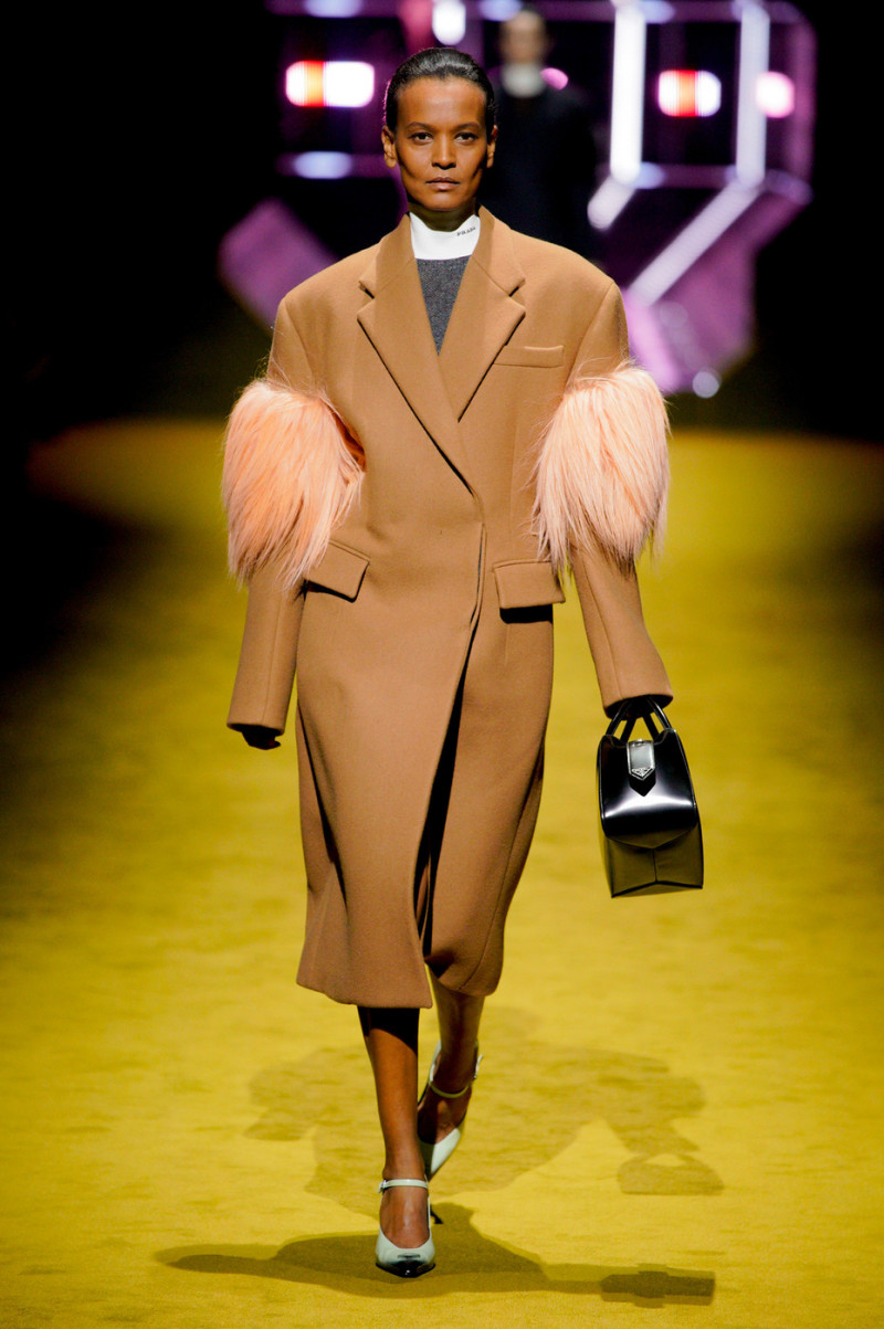 Liya Kebede featured in  the Prada fashion show for Autumn/Winter 2022