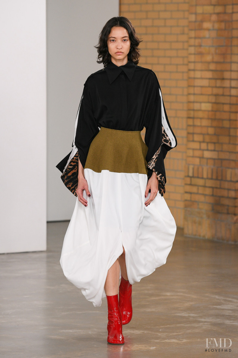 America Gonzalez featured in  the Proenza Schouler fashion show for Autumn/Winter 2022