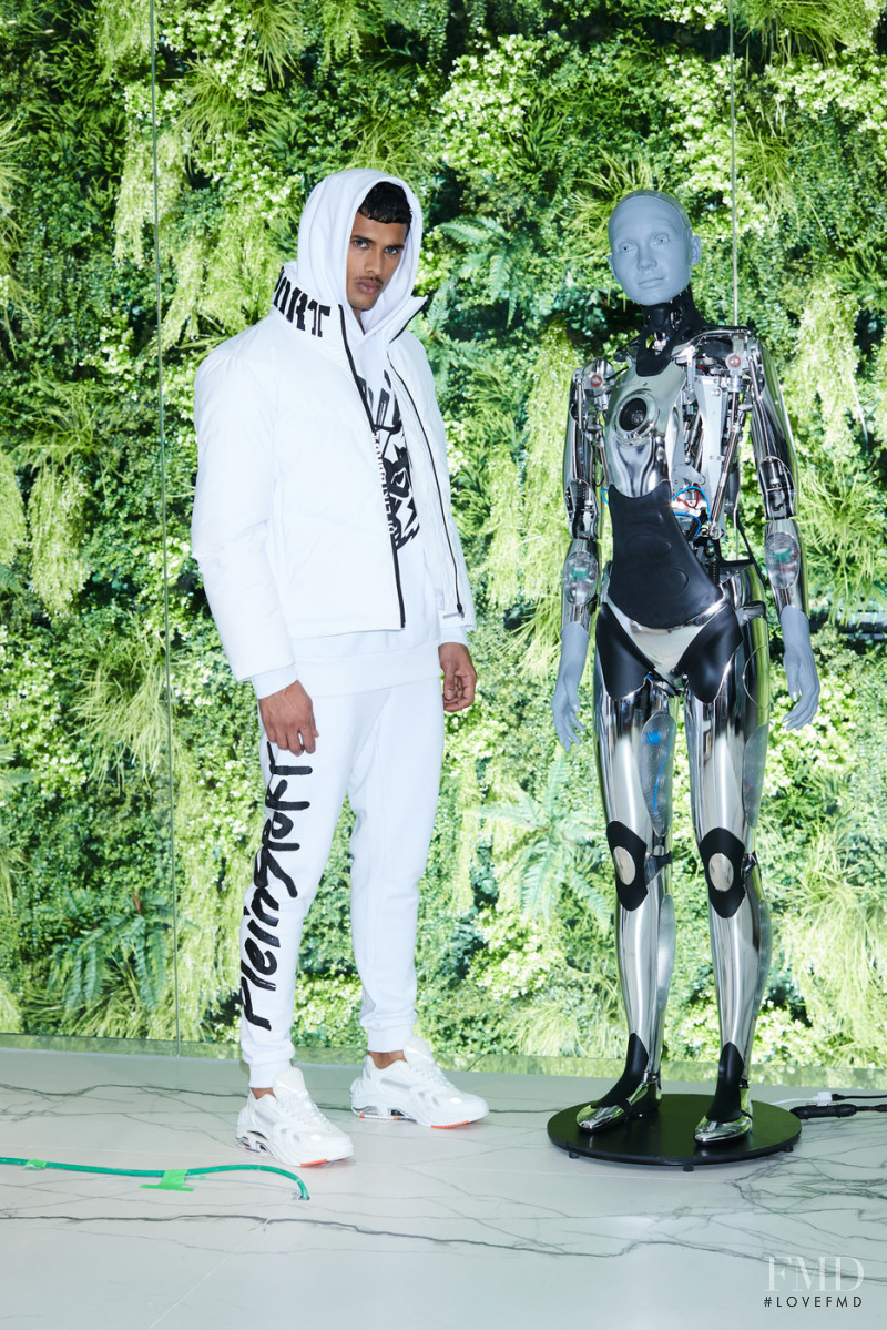 Jonas Barros featured in  the Plein Sport fashion show for Autumn/Winter 2022