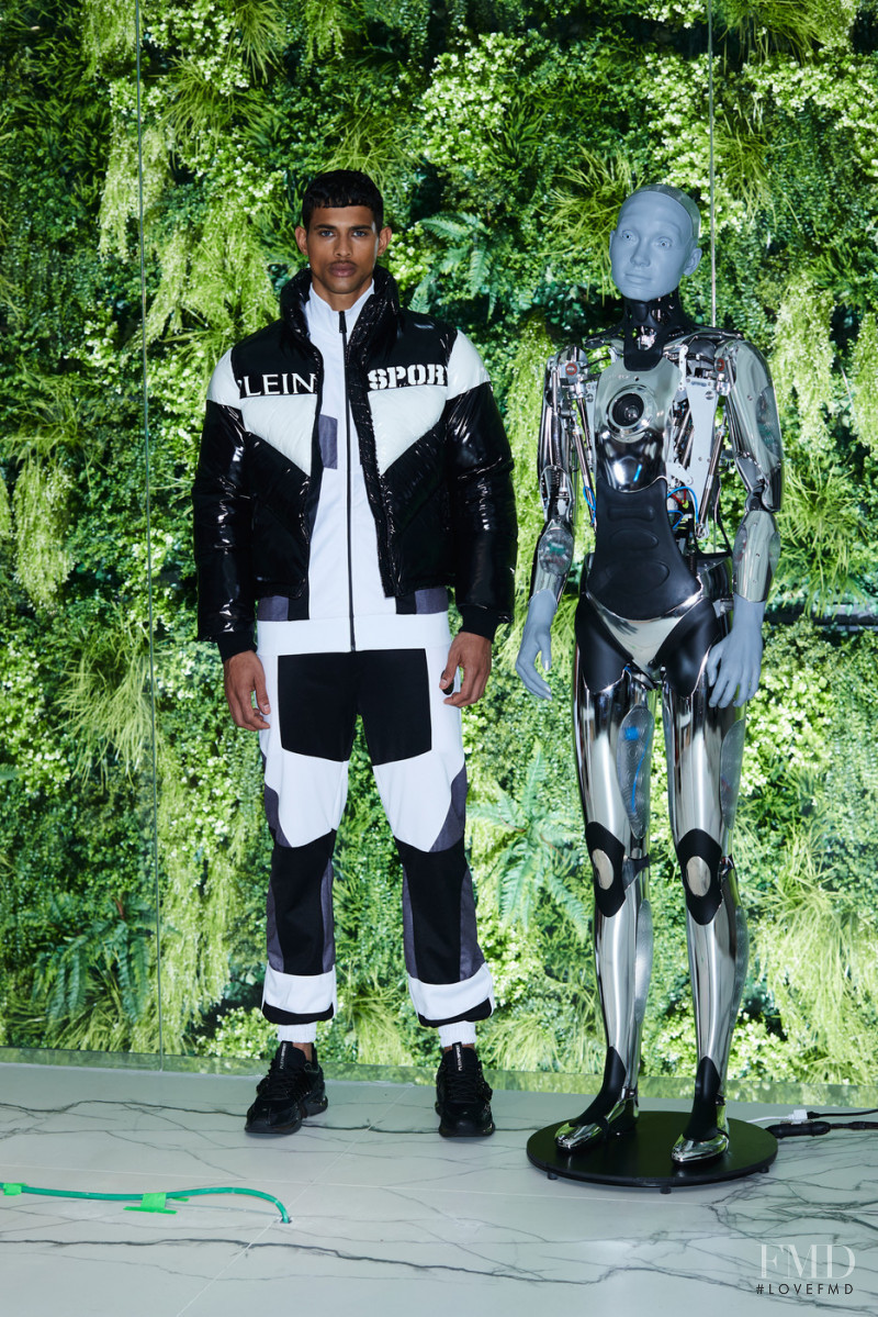 Jonas Barros featured in  the Plein Sport fashion show for Autumn/Winter 2022