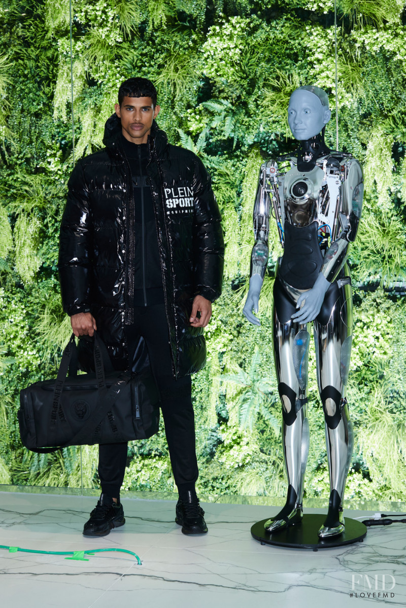 Jonas Barros featured in  the Plein Sport fashion show for Autumn/Winter 2022