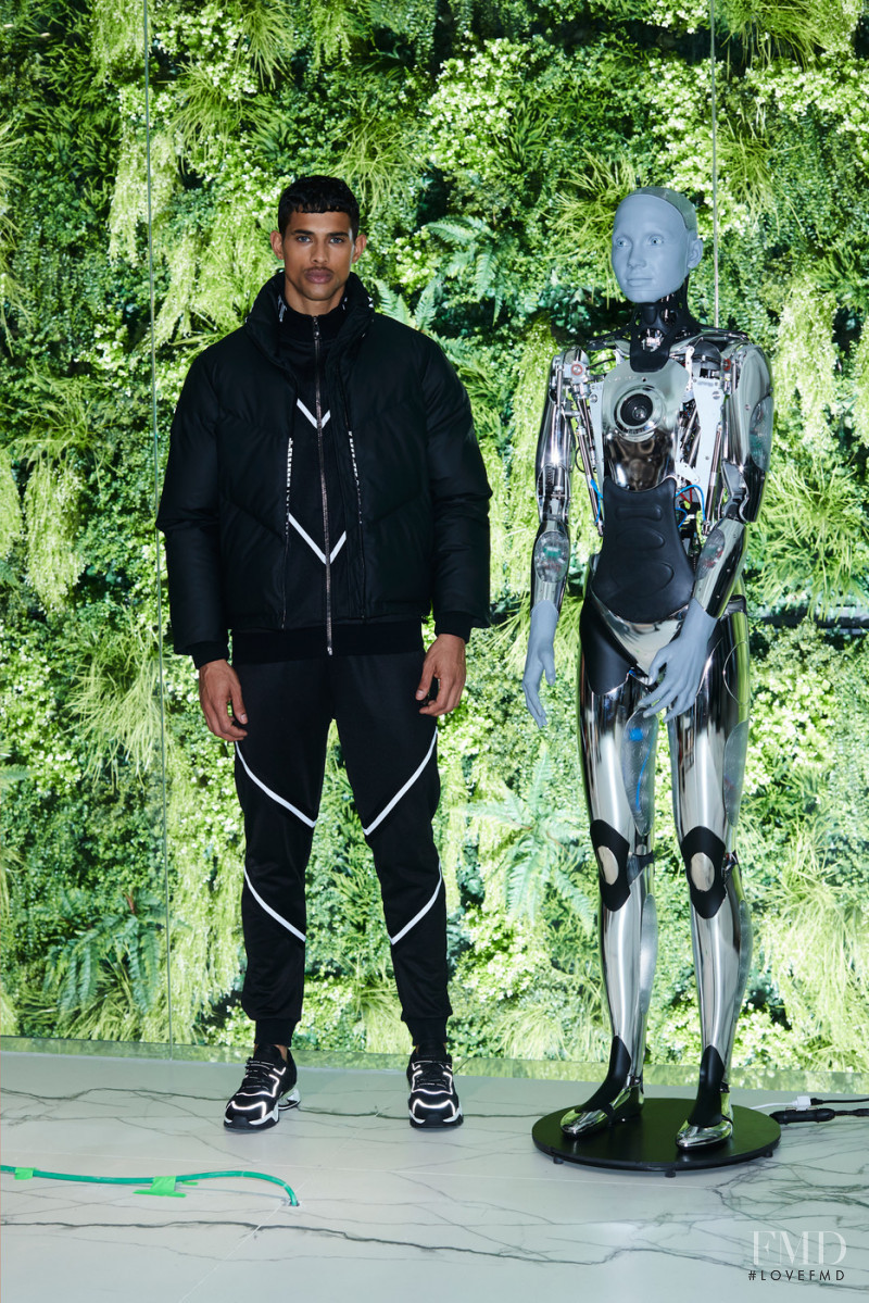 Jonas Barros featured in  the Plein Sport fashion show for Autumn/Winter 2022