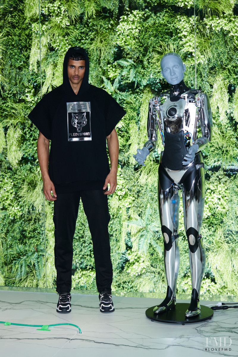 Jonas Barros featured in  the Plein Sport fashion show for Autumn/Winter 2022