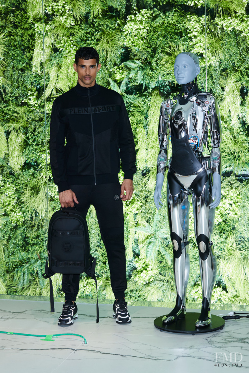 Jonas Barros featured in  the Plein Sport fashion show for Autumn/Winter 2022