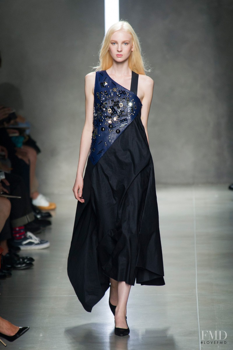 Nastya Sten featured in  the Bottega Veneta fashion show for Spring/Summer 2014