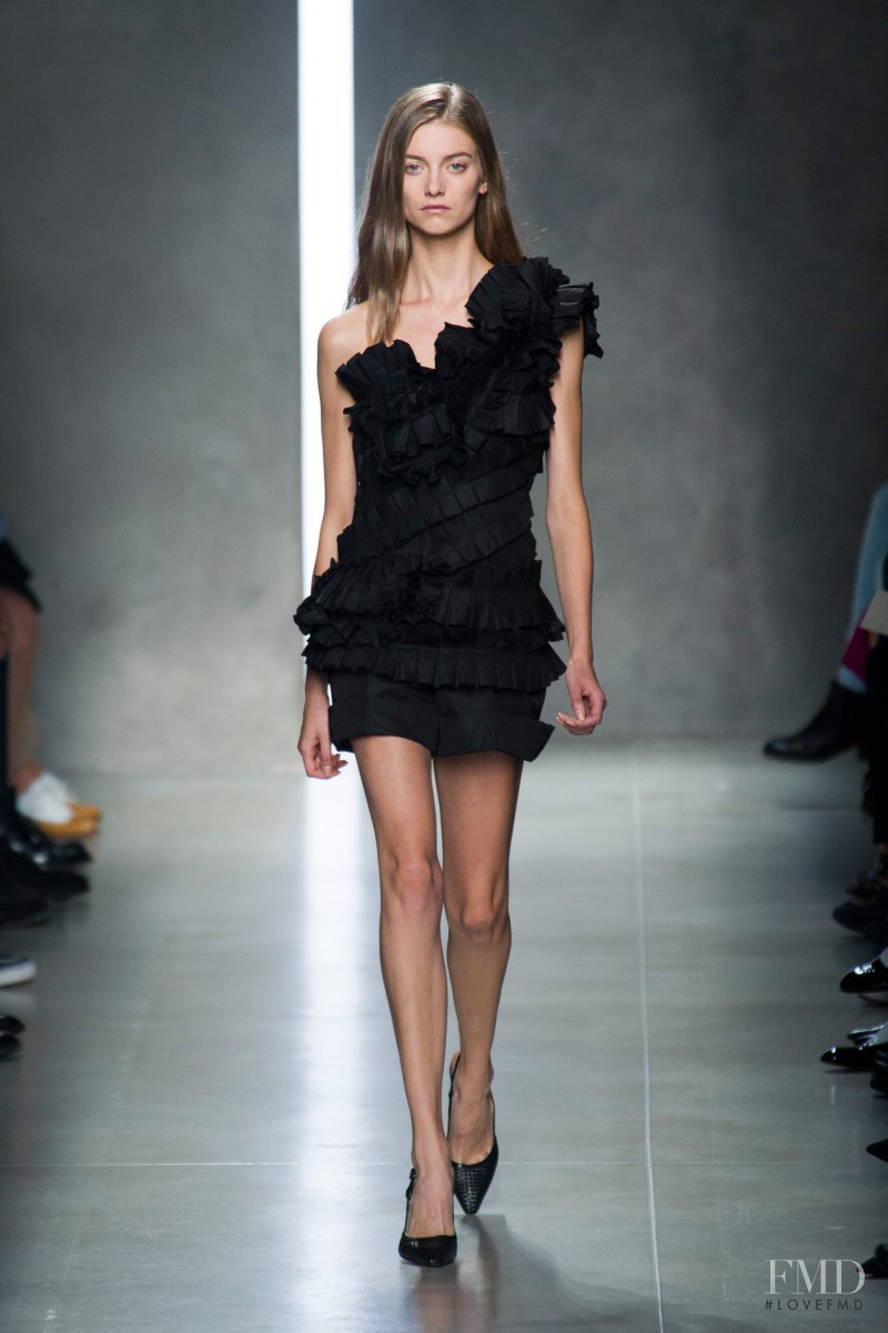 Iris van Berne featured in  the Bottega Veneta fashion show for Spring/Summer 2014