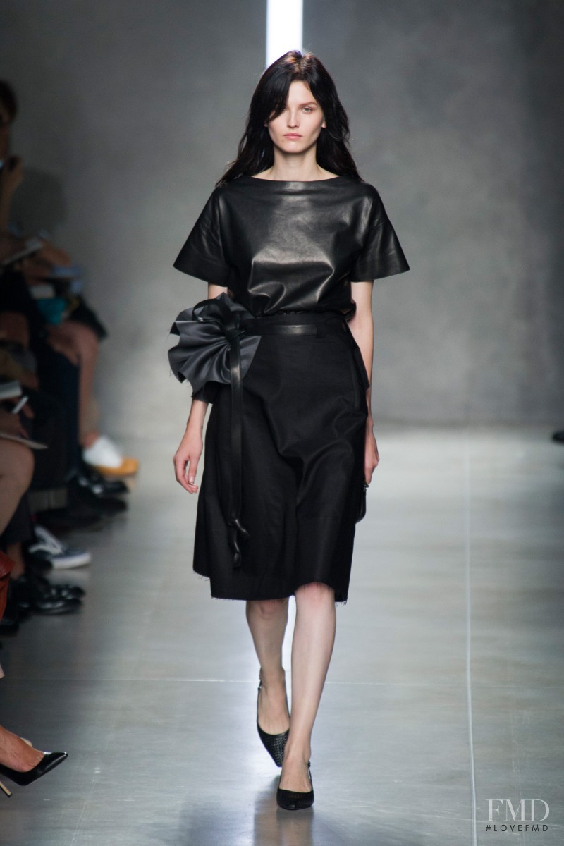 Katlin Aas featured in  the Bottega Veneta fashion show for Spring/Summer 2014
