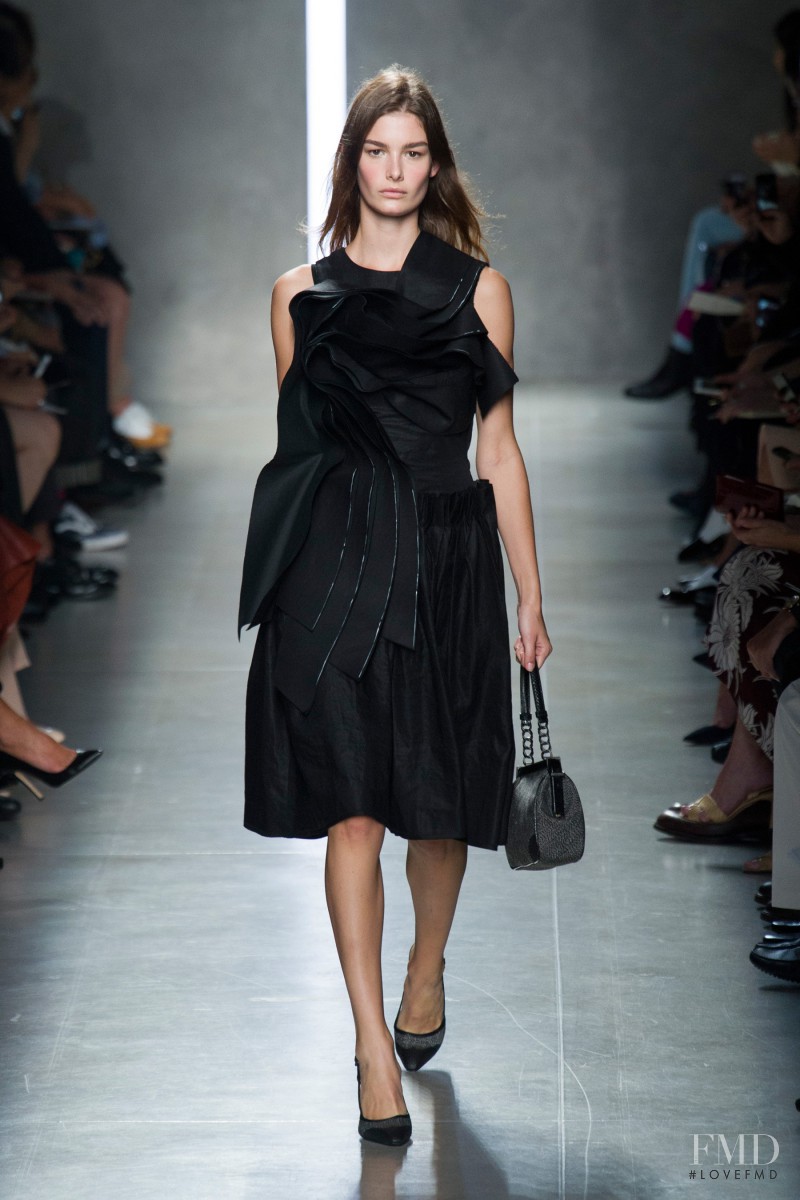 Ophélie Guillermand featured in  the Bottega Veneta fashion show for Spring/Summer 2014