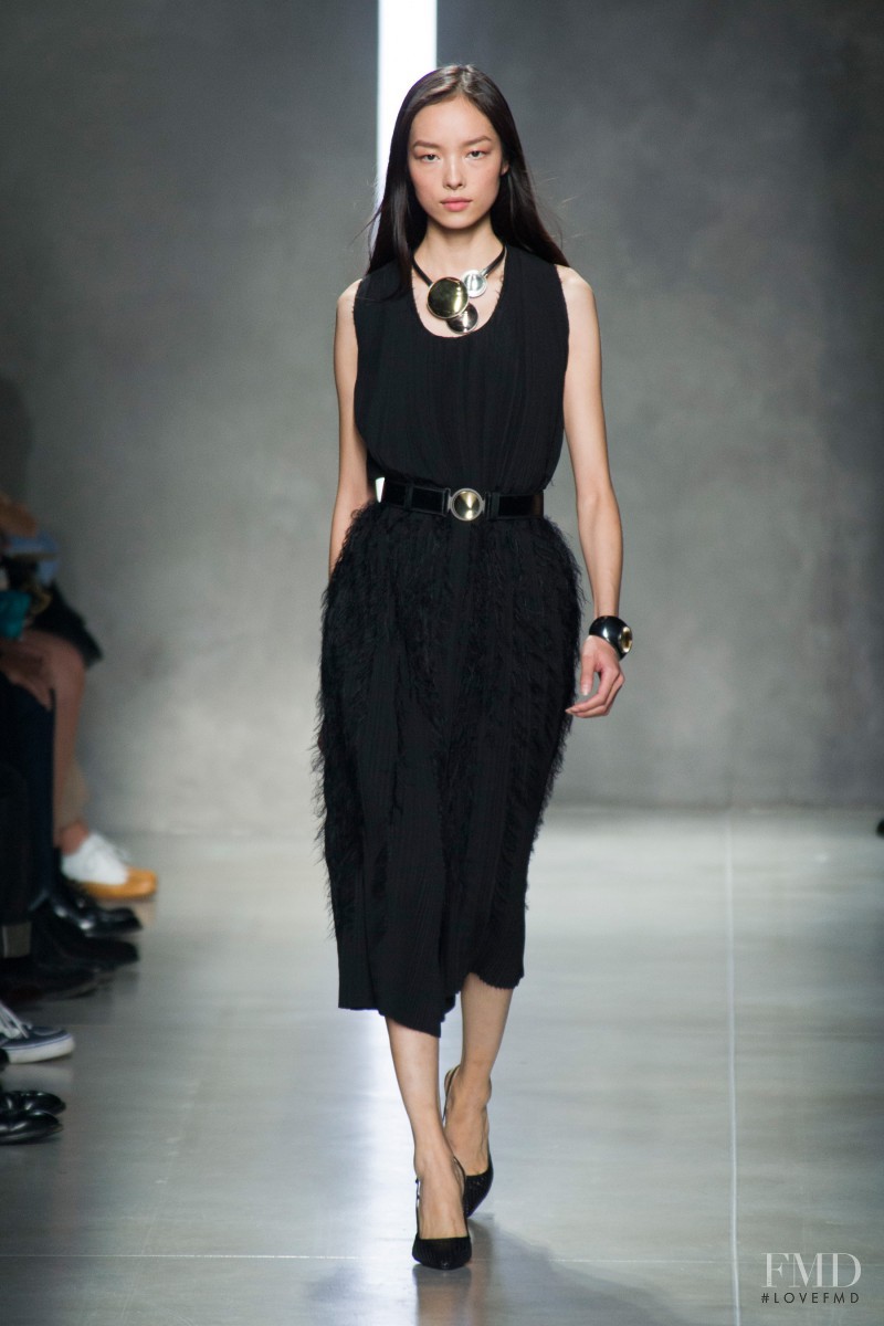 Fei Fei Sun featured in  the Bottega Veneta fashion show for Spring/Summer 2014