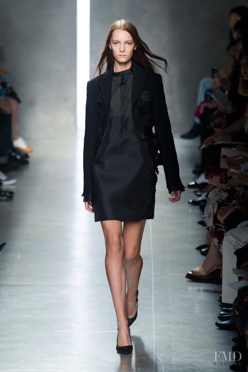 Irina Liss featured in  the Bottega Veneta fashion show for Spring/Summer 2014