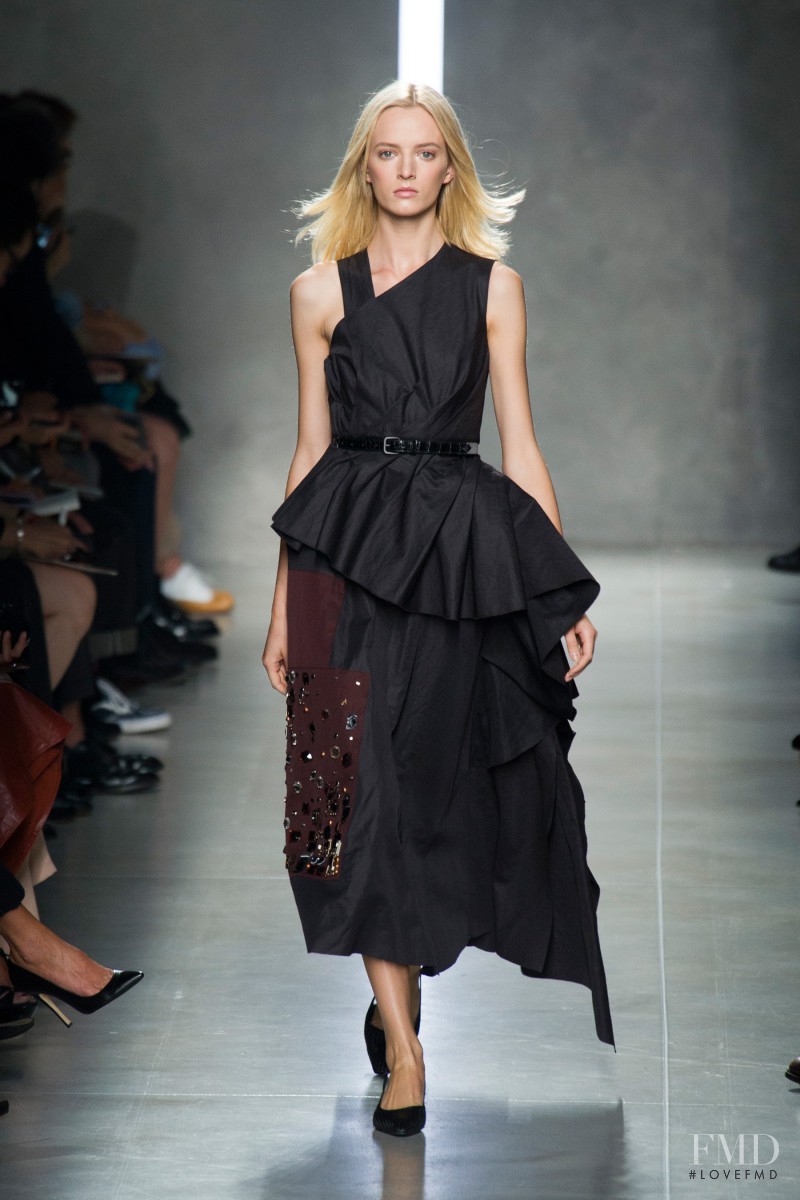 Daria Strokous featured in  the Bottega Veneta fashion show for Spring/Summer 2014