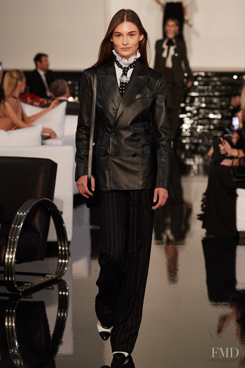 Grace Elizabeth featured in  the Ralph Lauren fashion show for Autumn/Winter 2022