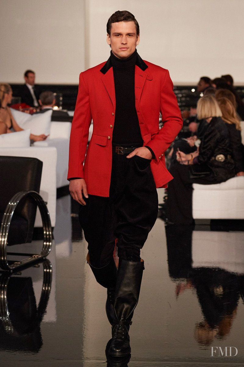 Simon Nessman featured in  the Ralph Lauren fashion show for Autumn/Winter 2022