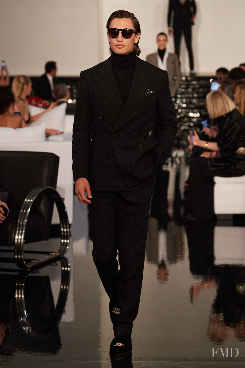 James Turlington featured in  the Ralph Lauren fashion show for Autumn/Winter 2022