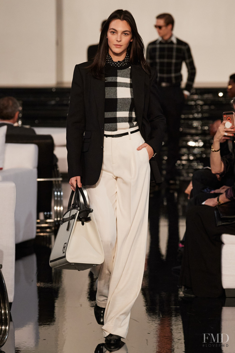 Vittoria Ceretti featured in  the Ralph Lauren fashion show for Autumn/Winter 2022