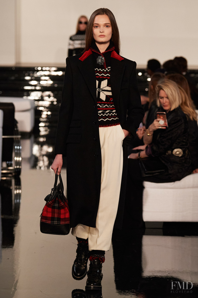 Lulu Tenney featured in  the Ralph Lauren fashion show for Autumn/Winter 2022