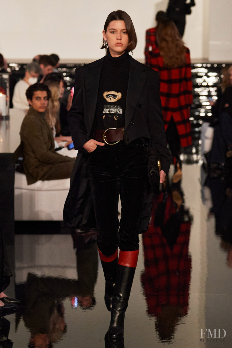 Vivienne Rohner featured in  the Ralph Lauren fashion show for Autumn/Winter 2022