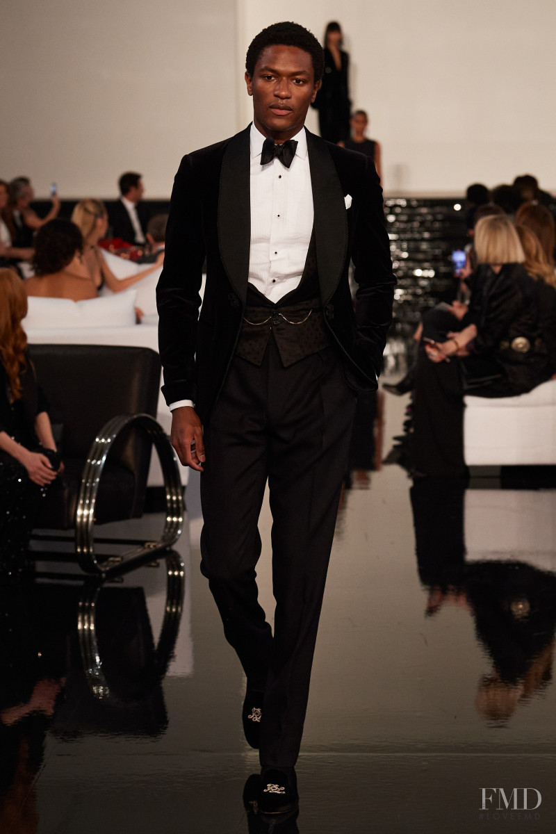 Hamid Onifade featured in  the Ralph Lauren fashion show for Autumn/Winter 2022