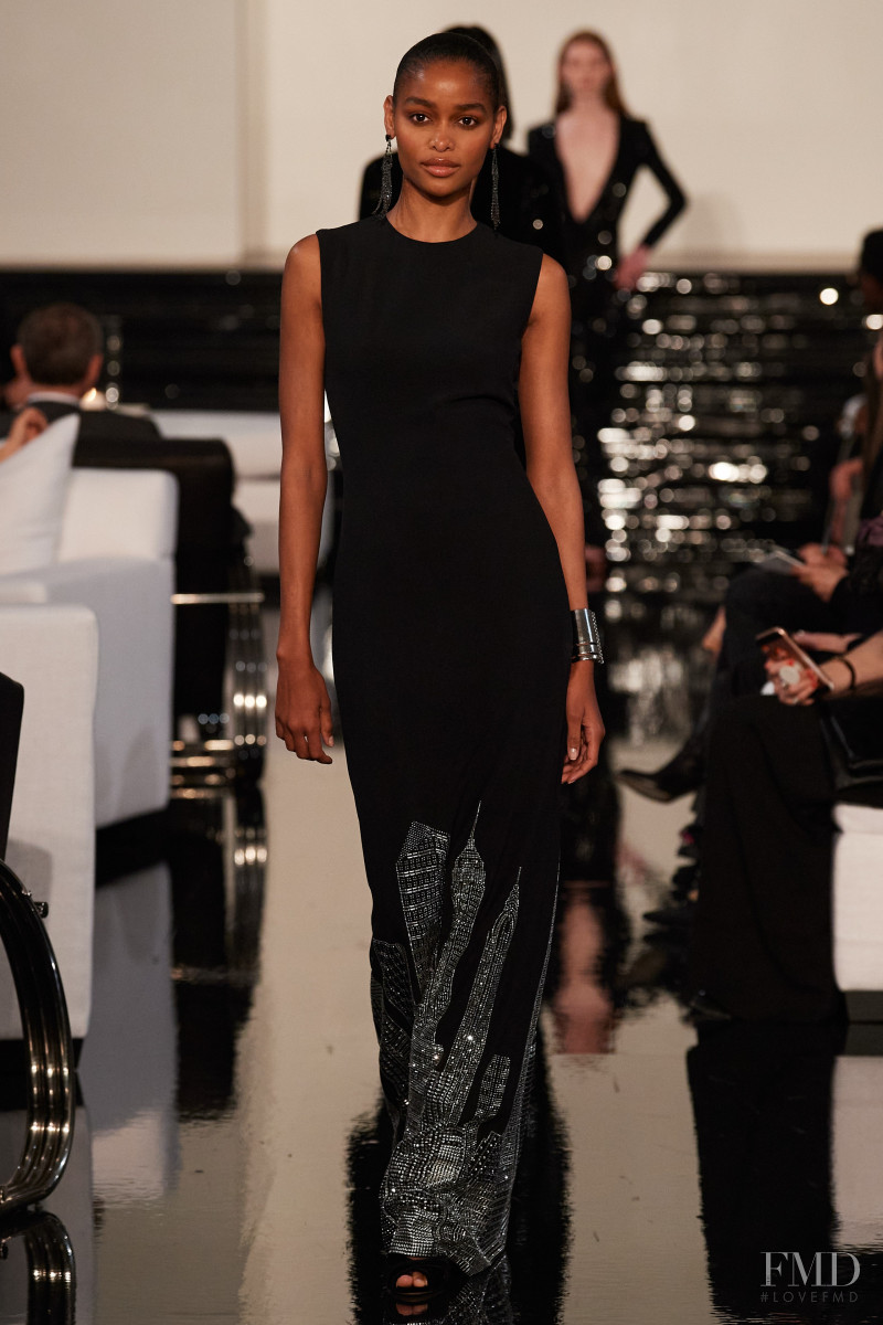 Blesnya Minher featured in  the Ralph Lauren fashion show for Autumn/Winter 2022