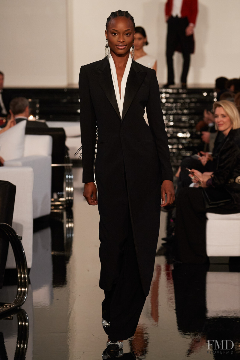 Mayowa Nicholas featured in  the Ralph Lauren fashion show for Autumn/Winter 2022