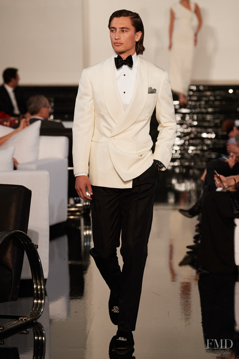 James Turlington featured in  the Ralph Lauren fashion show for Autumn/Winter 2022