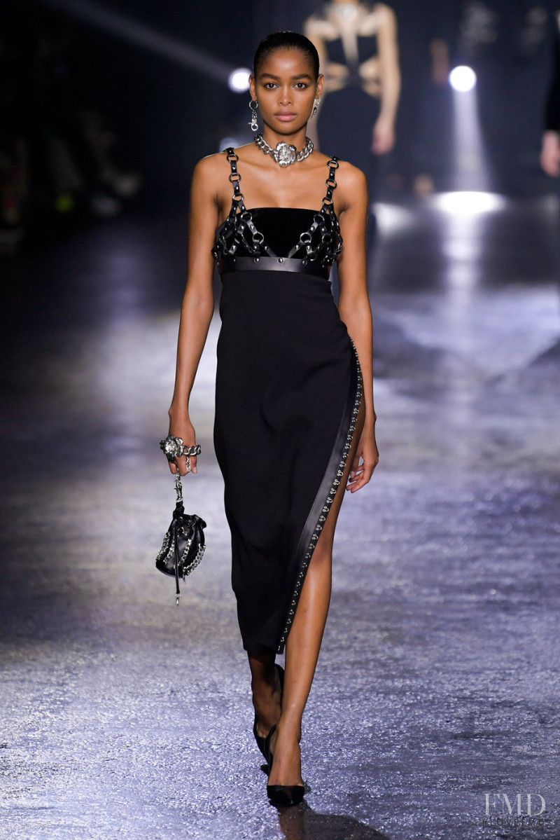 Blesnya Minher featured in  the Roberto Cavalli fashion show for Autumn/Winter 2022