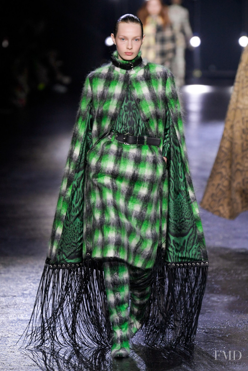 Clara Denison featured in  the Roberto Cavalli fashion show for Autumn/Winter 2022