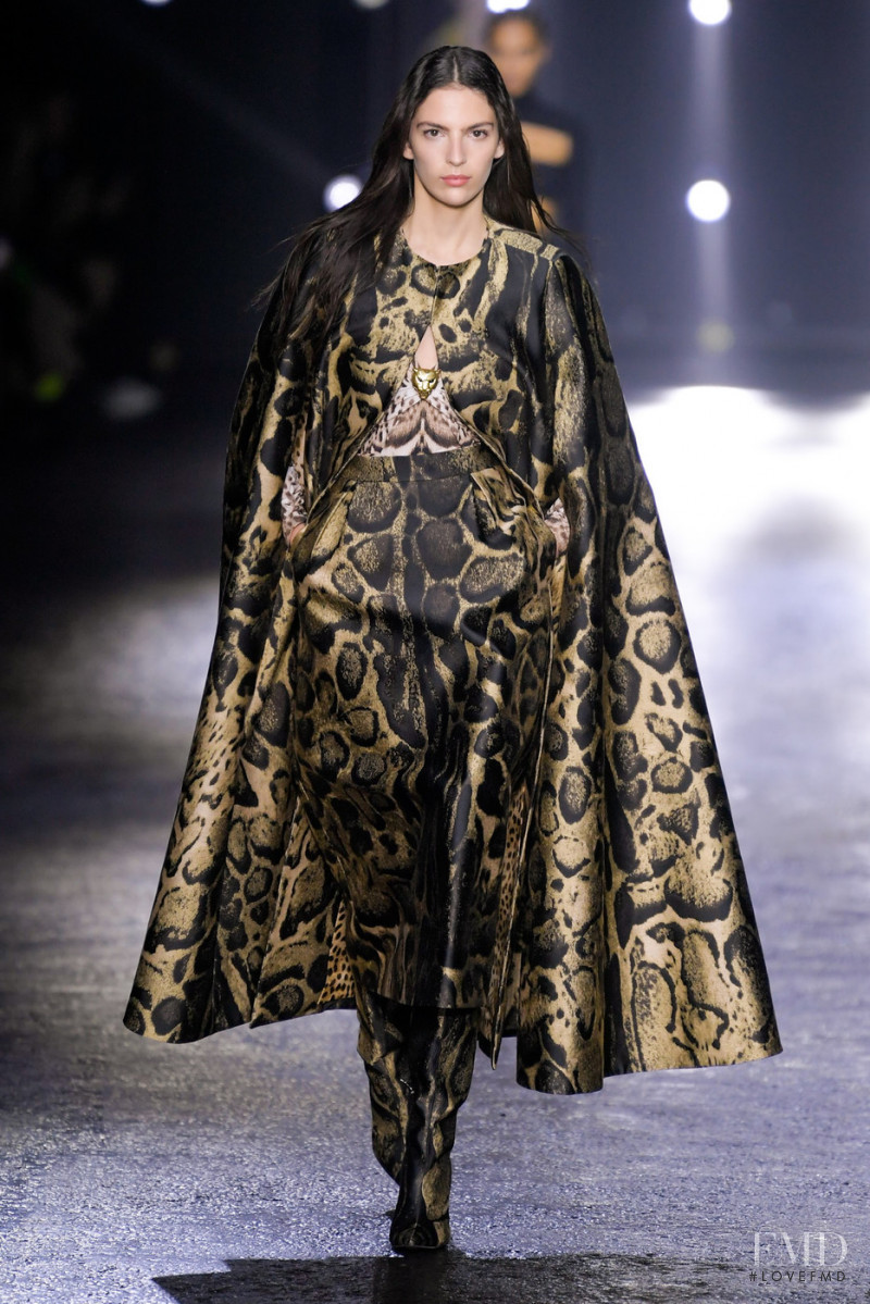 Africa Garcia featured in  the Roberto Cavalli fashion show for Autumn/Winter 2022