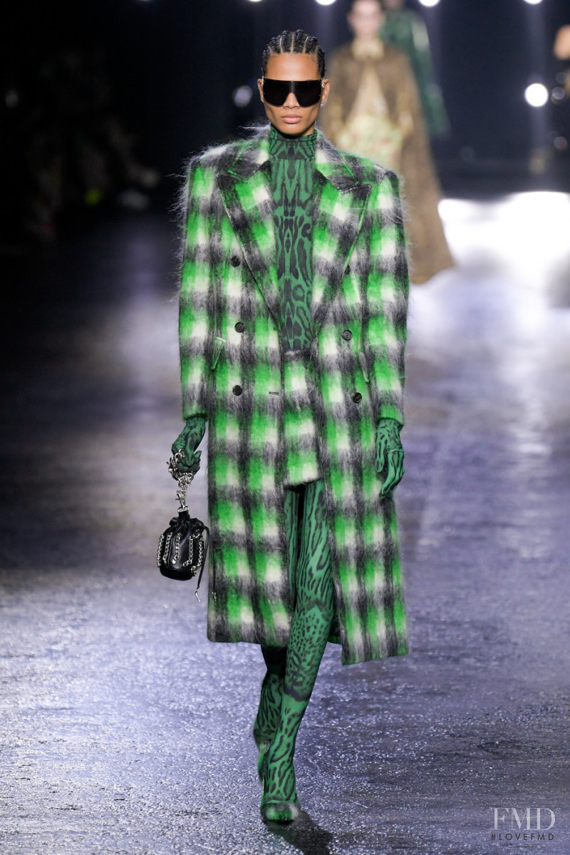 Lina Cruz featured in  the Roberto Cavalli fashion show for Autumn/Winter 2022