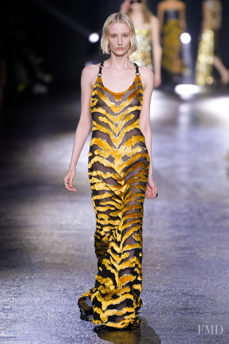 Aubrey Hill featured in  the Roberto Cavalli fashion show for Autumn/Winter 2022