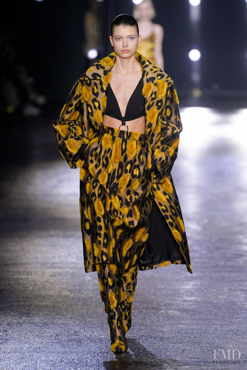 Mathilde Henning featured in  the Roberto Cavalli fashion show for Autumn/Winter 2022