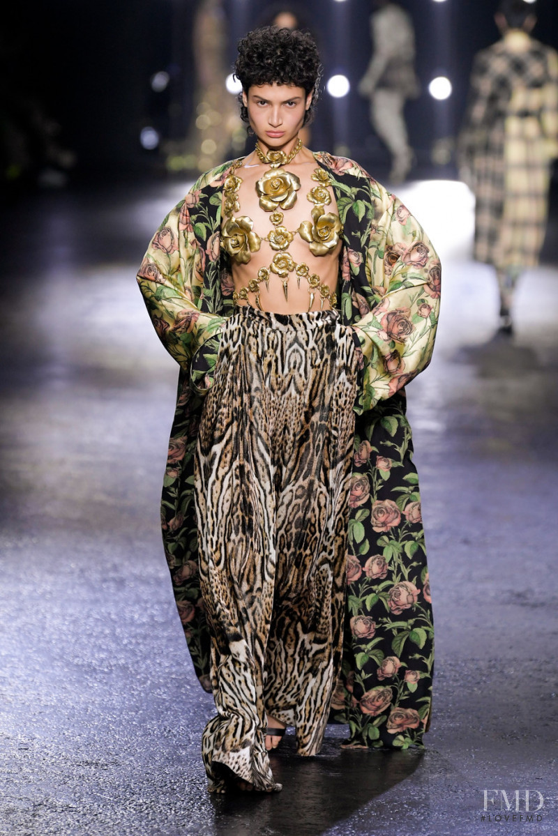 Catarina Bianchi featured in  the Roberto Cavalli fashion show for Autumn/Winter 2022