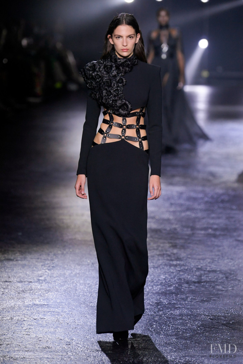 Africa Garcia featured in  the Roberto Cavalli fashion show for Autumn/Winter 2022