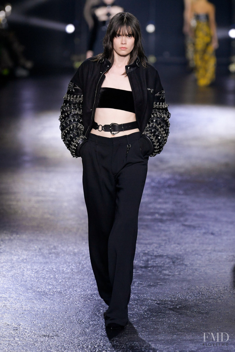 Julie Topsy featured in  the Roberto Cavalli fashion show for Autumn/Winter 2022