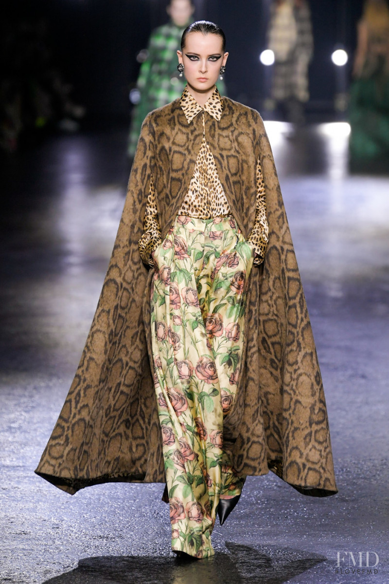 Claudia Bonetti featured in  the Roberto Cavalli fashion show for Autumn/Winter 2022