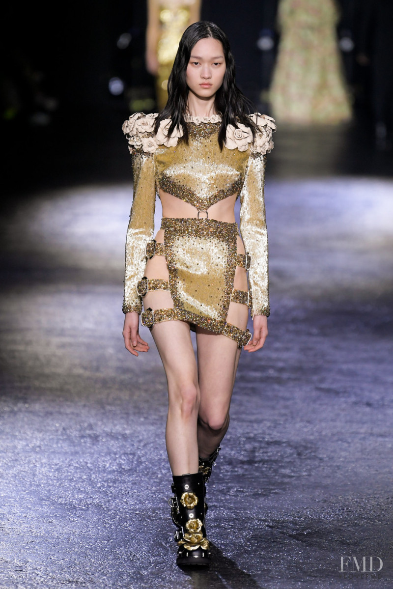 Chloe Oh featured in  the Roberto Cavalli fashion show for Autumn/Winter 2022
