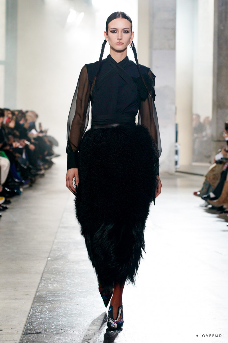 Chai Maximus featured in  the Rochas fashion show for Autumn/Winter 2022