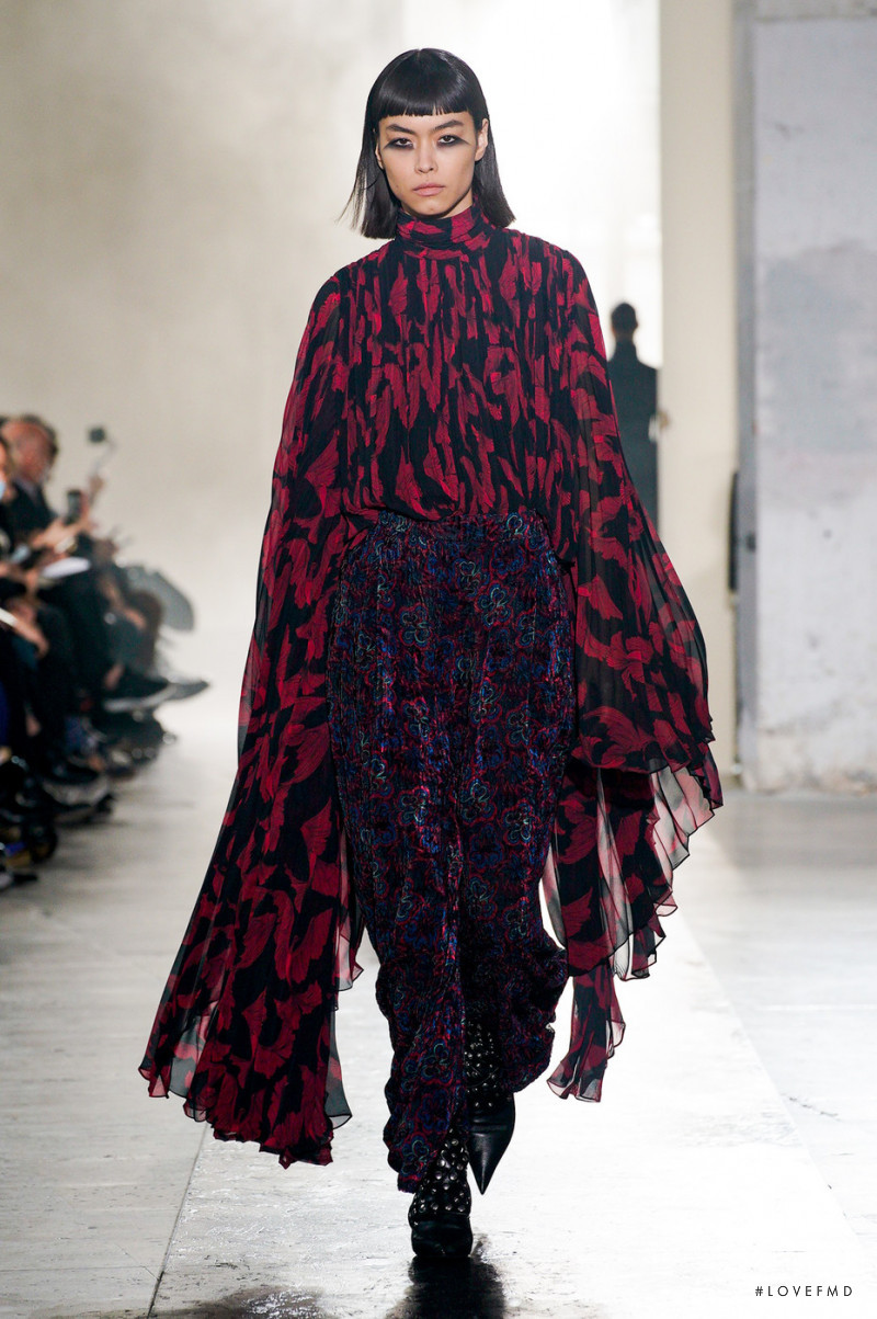 Maryel Uchida featured in  the Rochas fashion show for Autumn/Winter 2022