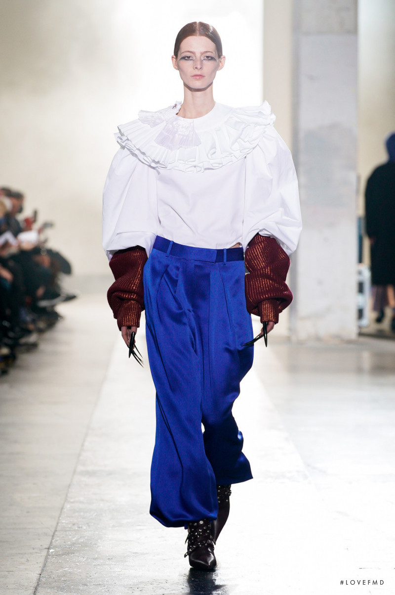 Clementine Balcaen featured in  the Rochas fashion show for Autumn/Winter 2022