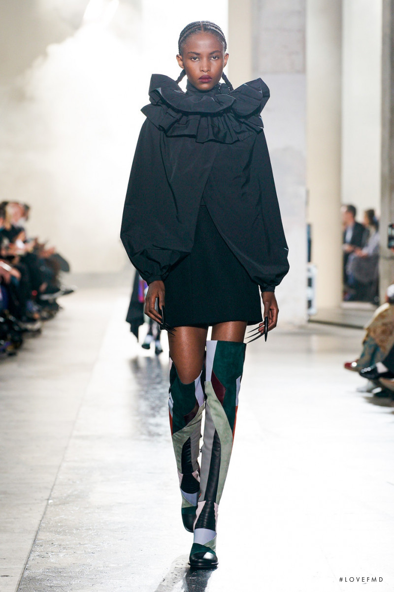 Christie Munezero featured in  the Rochas fashion show for Autumn/Winter 2022